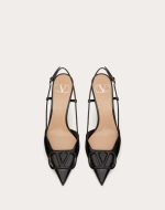 VLOGO SIGNATURE PATENT LEATHER SLINGBACK PUMP 80MM / 3.15 IN. - Image 6